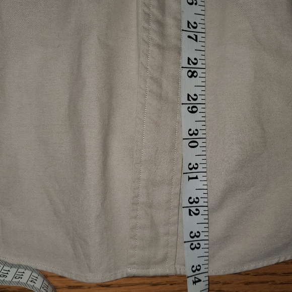 Vintage Tommy Hilfiger tan long.sleeve button down. 16.5 32-33. - Picture 11 of 11